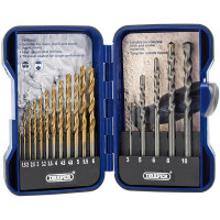 Draper 18551 - Draper 18551 - Metric Combined HSS and Masonry Drill Bit Set (17 Piece)