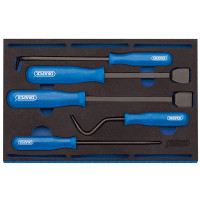 Draper Expert 63497 - Draper Expert 63497 - Scraper and Remover Set in 1/4 Drawer EVA Insert Tray (5 Piece)