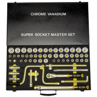 15372 - 1/2" Square Drive Metric, Whitworth and Imperial Socket Set (58 Piece)