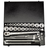 00335 - 3/4" Square Drive Metric and Imperial Socket Set (31 Piece)