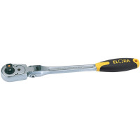58750 - 305mm 1/2" Square Drive Elora Quick Release Soft Grip Reversible Ratchet with Flexible Head