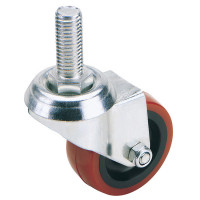 Draper 65520 - Draper 65520 - 100mm Dia. Swivel Bolt Fixing Polyurethane Wheel - S.W.L. 12