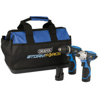 Draper 52046 - Draper 52046 - 10.8V Dr/Dr.TW/Pack +3 Batteries and Bag - Draper Storm Force® Interchange Super Deal