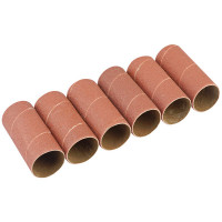 Draper 25190 - Draper 25190 - Pack of Six 51mm Aluminium Oxide Sanding Sleeves for 10773