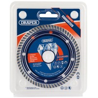 Draper 83503 - Draper 83503 - 115 x 22.2mm Continuous Turbo Rim Diamond Blade