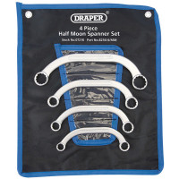 Draper 07210 - Draper 07210 - Half Moon (Obstruction) Ring Spanner Set (4 Piece)