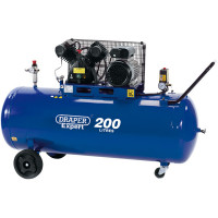 Draper Expert 34383 - Draper Expert 34383 - 200L V-Twin Belt-Driven Air Compressor (2.2kW)