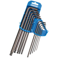 Draper 33719 - Draper 33719 - Extra Long Metric Hexagon and Ball End Hexagon Key Set (10 Piece)