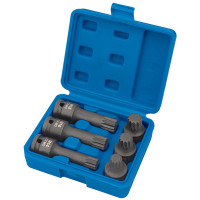 Draper Expert 28881 - Draper Expert 28881 - 1/2" Sq. Dr. Impact Spline Bit Set (6 Piece)