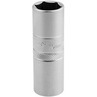 Draper Expert 16781 - Draper Expert 16781 - 1/2" Square Drive 10mm Thread 6 Point Satin Chrome Spark Plug Socket (16mm Socket)