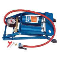 Draper 25996 - Draper 25996 - Double Cylinder Foot Pump with Pressure Gauge