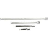 Draper Expert 16766 - Draper Expert 16766 - 1/4" Square Drive Satin Chrome Wobble Extension Bar Set (4 Piece)