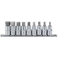 Draper Expert 16307 - Draper Expert 16307 - 1/2" Sq. Dr. 55mm Long Metric Hexagonal Socket Bit Set (9 Piece)