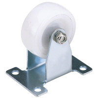 Draper 65507 - Draper 65507 - 100mm Dia. Fixed Plate Fixing Nylon Wheel - S.W.L. 125Kg