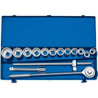 Draper 16440 - Draper 16440 - 3/4" Sq. Dr. Metric Socket Set in Metal Case (15 piece)