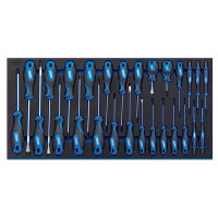 Draper Expert 63406 - Draper Expert 63406 - Soft Grip Screwdriver Set in Full Drawer EVA Insert Tray (27 Piece)