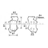 AI3403 - AVA AI3403 - Oil Cooler