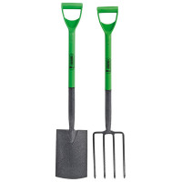 Draper 16566 - Draper 16566 - Easy Find Carbon Steel Garden Fork and Spade Set