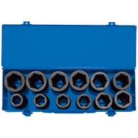 Draper Expert 83281 - Draper Expert 83281 - 3/4" Sq. Dr. Combined MM/AF Deep Impact Socket Set in Metal Case (12 Piece)