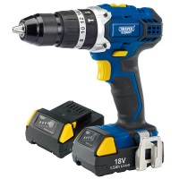 Draper Expert 83685 - Draper Expert 83685 - Expert 18V Cordless Combi Hammer Drill with Two Li-Ion Batteries