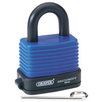 Draper 64174 - Draper 64174 - 42mm Resetable 3 Number Combination Laminated Steel Padlock and Bumper