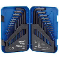 Draper 33894 - Draper 33894 - Metric/Imperial Combined Long Pattern Hexagon Key Set (30 Piece)