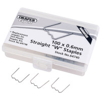 Draper 64740 - Draper 64740 - 0.6mm Straight W Staples (50)
