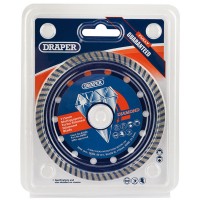 Draper 83506 - Draper 83506 - 115 x 22.2mm Multipurpose Turbo Rim Diamond Blade