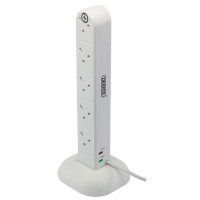 Draper 26537 - Draper 26537 - 10 Way Double Sided Surge Protected Extension Lead