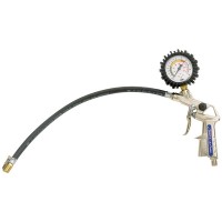 Draper 27871 - Draper 27871 - 0 - 10 Bar or 0 - 140 Psi Air Tyre Inflator with Dial Gauge