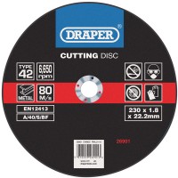 Draper 26901 - Draper 26901 - Depressed Centre Metal Cutting Discs (230 x 1.8 x 22.2mm)