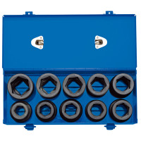 Draper Expert 83282 - Draper Expert 83282 - 1" Sq. Dr. Combined MM/AF Impact Socket Set in Metal Case (10 Piece)