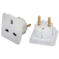 Draper 90061 - Draper 90061 - European Travel Adaptors (Pack of 2)