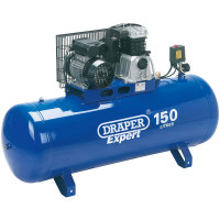 Draper Expert 69337 - Draper Expert 69337 - 150L Stationary Belt-Driven Air Compressor (2.2kW)