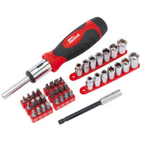 Draper Redline 68835 - Draper Redline 68835 - Ratcheting Screwdriver Socket and Bit Set (40 piece)