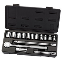Draper Redline 68945 - Draper Redline 68945 - 1/2" Sq. Dr. Metric Socket Set (15 Piece)