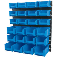 Draper 06796 - Draper 06796 - 24 Bin Wall Storage Unit (XL/L/M Size Bins)