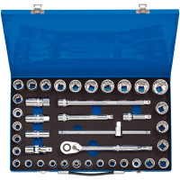 Draper Expert 16478 - Draper Expert 16478 - 1/2" Sq. Dr. Combined MM/AF Socket Set (40 Piece)