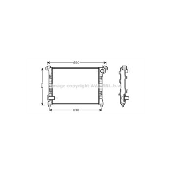 AVA BW2286 - Radiator