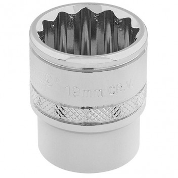 Draper Expert 32797 - 3/8" Square Drive Hi-Torq&#174; 12 Point Socket (19mm)