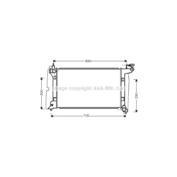 AVA TO2302 - Radiator