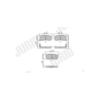 Jurid 572200J - Brake Pad Set (Rear)