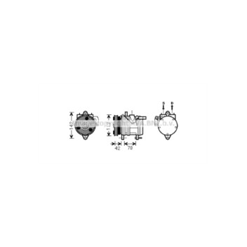 AVA KAK168 - Compressor (A/C)