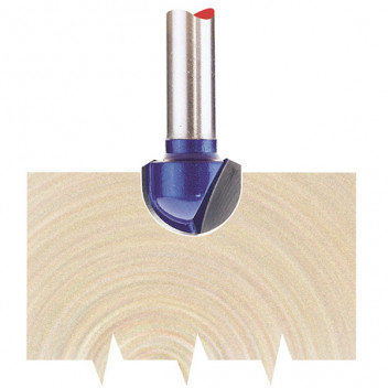 Draper 75345 - 1/4" Core Box 12.7 x 6.35mm Radius TCT Router Bit