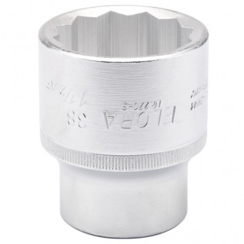 00814 - 38mm-1.1/2" 3/4" Square Drive Elora Bi-Hexagon Socket