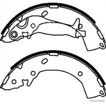 Herth+Buss Jakoparts J3500524 - Brake Shoe Set (Rear)