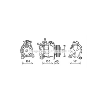 AVA BWAK499 - Compressor (A/C)
