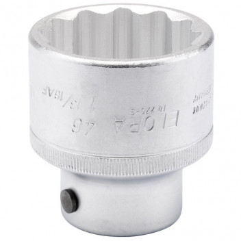 00848 - 46mm-1.13/16" 3/4" Square Drive Elora Bi-Hexagon Socket