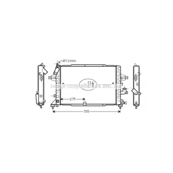 AVA OLA2364 - Radiator