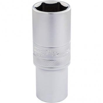 Draper Expert 16654 - 1/2" Square Drive 6 Point Metric Deep Socket (22mm)